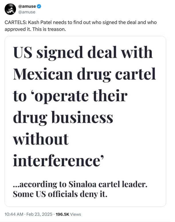 An X (Twitter) post from @amuse - @amuse