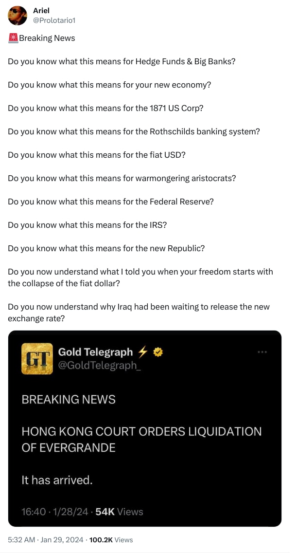 An X (Twitter) post from @Prolotario1 - Ariel