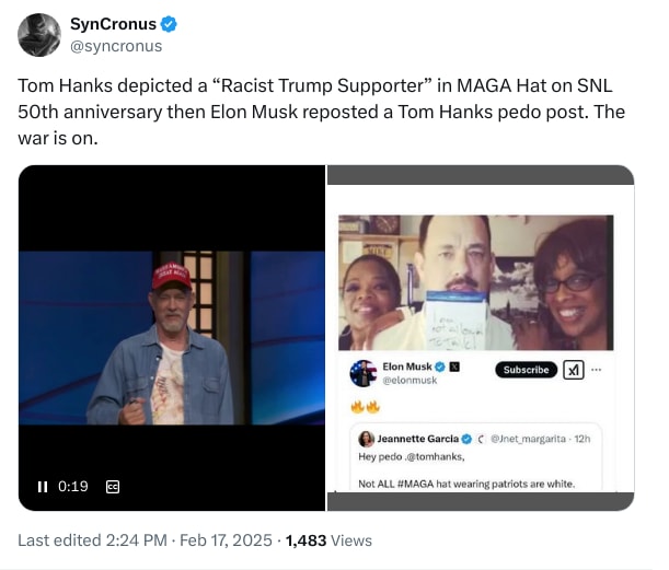 An X (Twitter) post from @syncronus - SynCronus