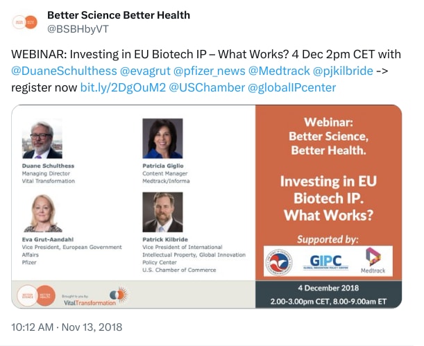 An X (Twitter) post from @BSBHbyVT - Better Science Better Health