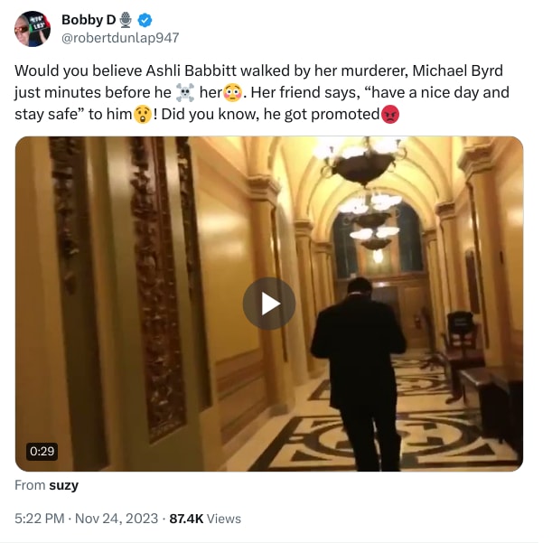 An X (Twitter) post from @robertdunlap947 - Bobby D🎙