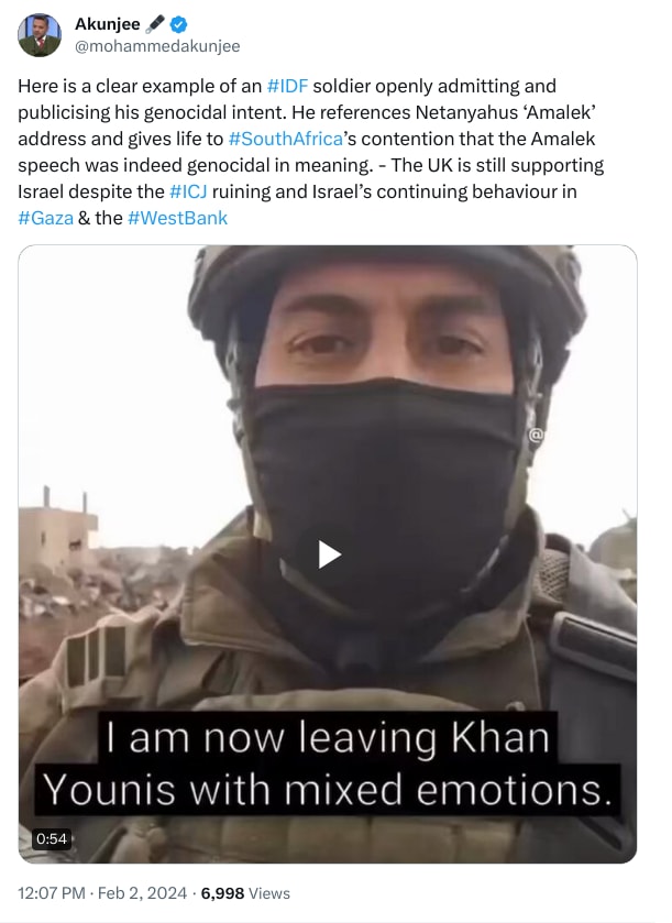 An X (Twitter) post from @mohammedakunjee - Akunjee 🖋