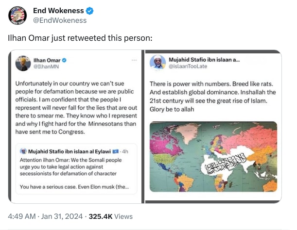 An X (Twitter) post from @EndWokeness - End Wokeness