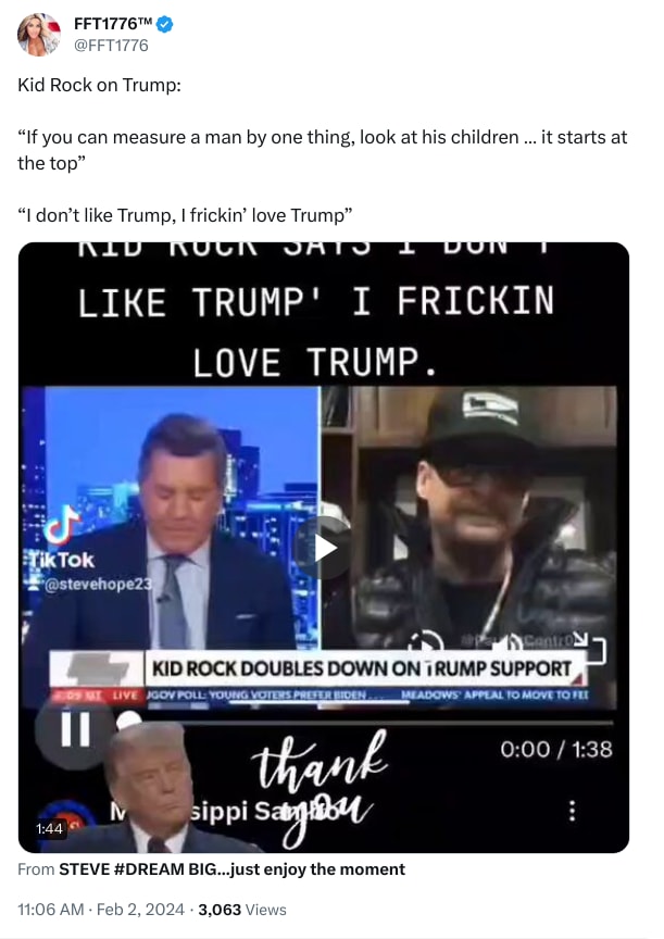 An X (Twitter) post from @FFT1776 - FFT1776™