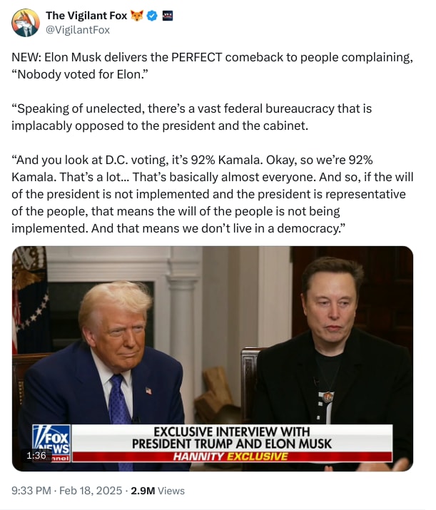 An X (Twitter) post from @VigilantFox - The Vigilant Fox 🦊