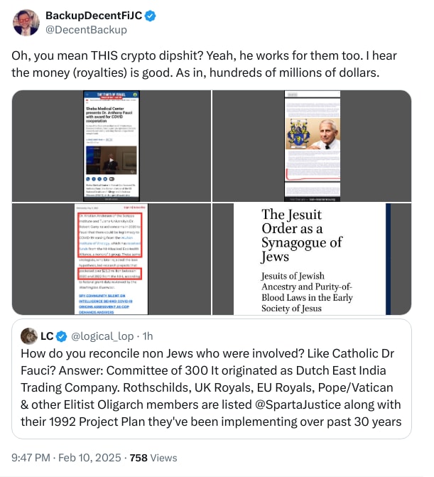 An X (Twitter) post from @DecentBackup - BackupDecentFiJC