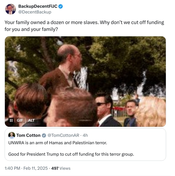 An X (Twitter) post from @DecentBackup - BackupDecentFiJC