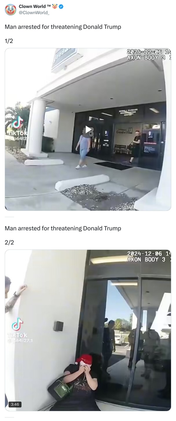An X (Twitter) post from @ClownWorld_ - Clown World ™ 🤡