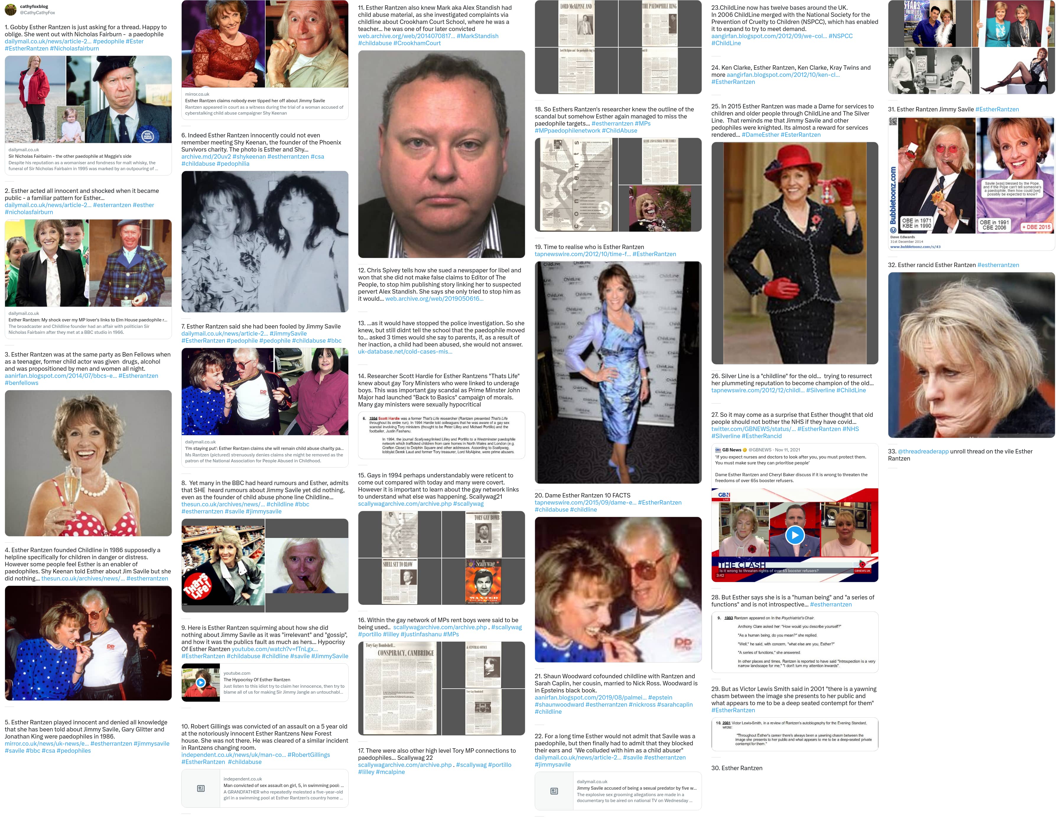 An X (Twitter) post from @CathyCathyFox - cathyfoxblog