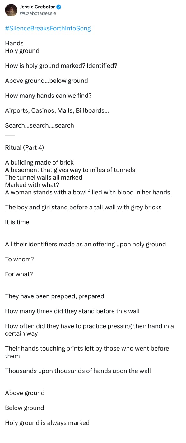 An X (Twitter) post from @CzebotarJessie - Jessie Czebotar