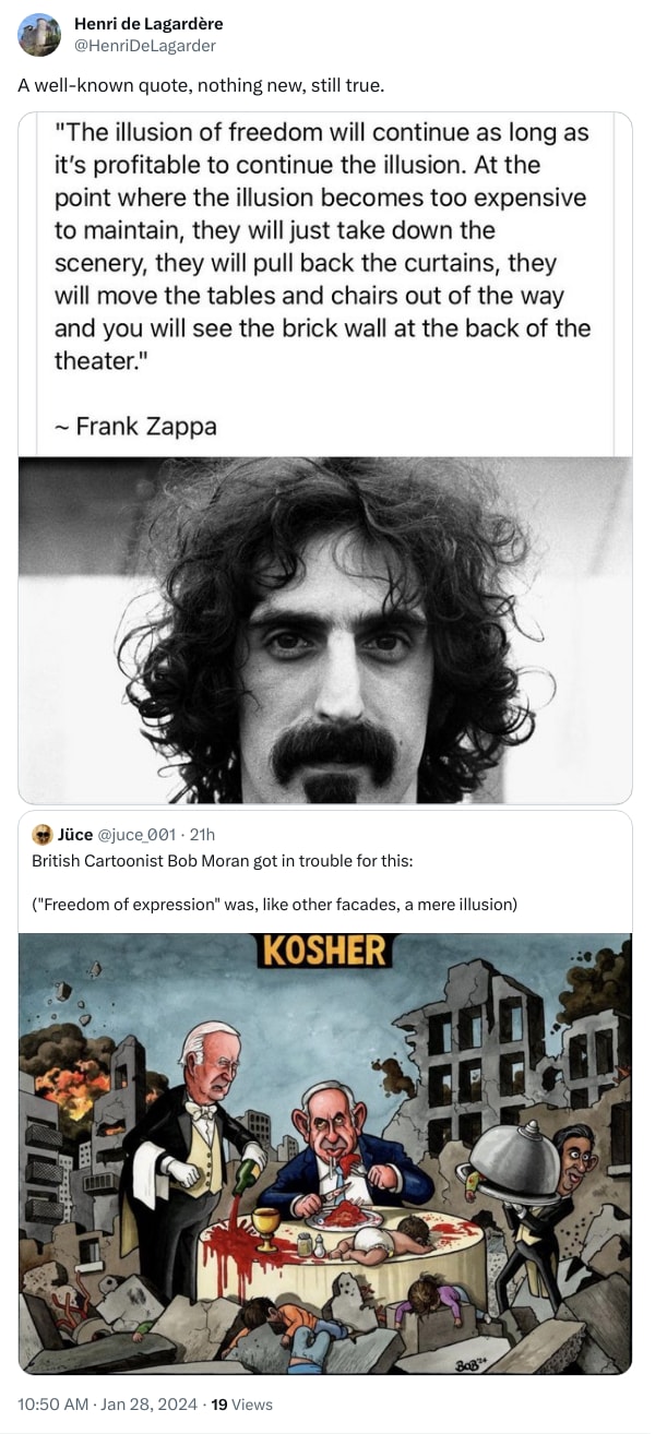 An X (Twitter) post from @HenriDeLagarder - Henri de Lagardère