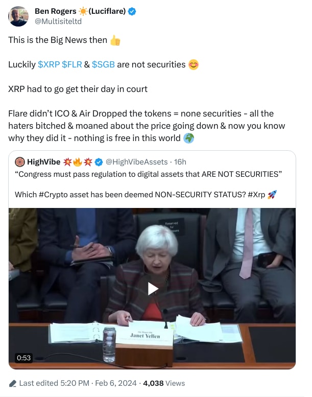 An X (Twitter) post from @Multisiteltd - Ben Rogers ☀️(Luciflare)