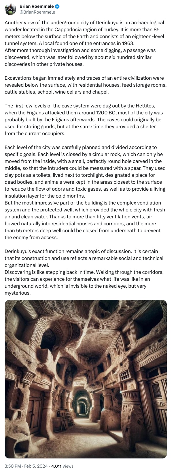 An X (Twitter) post from @BrianRoemmele - Brian Roemmele