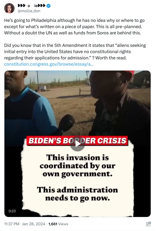 An X (Twitter) post from @mollie_don - ❥❥❥ᗰoᒪᒪie❥❥❥