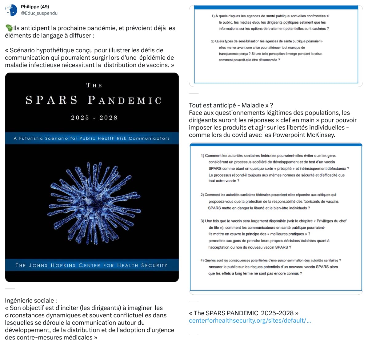 An X (Twitter) post from @Educ_suspendu - Philippe (49)