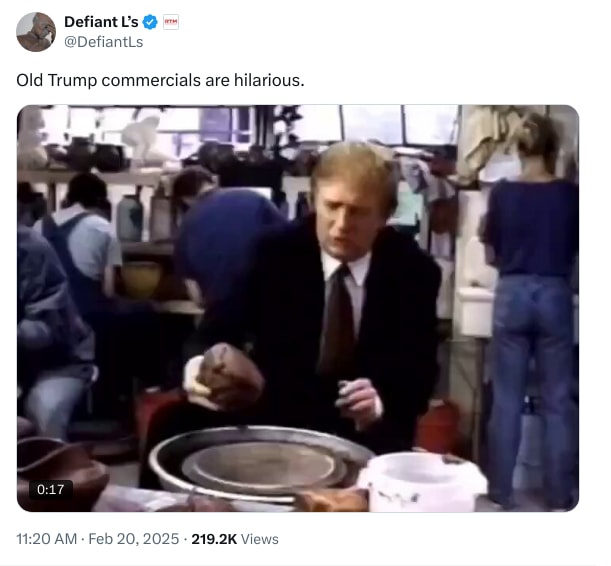 An X (Twitter) post from @DefiantLs - Defiant L’s