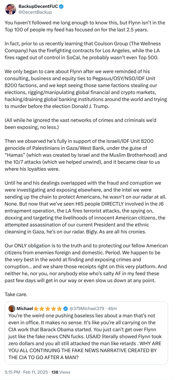 An X (Twitter) post from @DecentBackup - BackupDecentFiJC