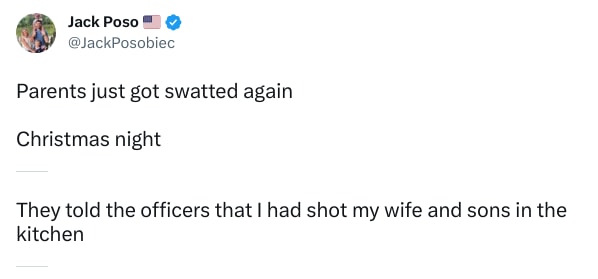 An X (Twitter) post from @JackPosobiec - Jack Poso 🇺🇸