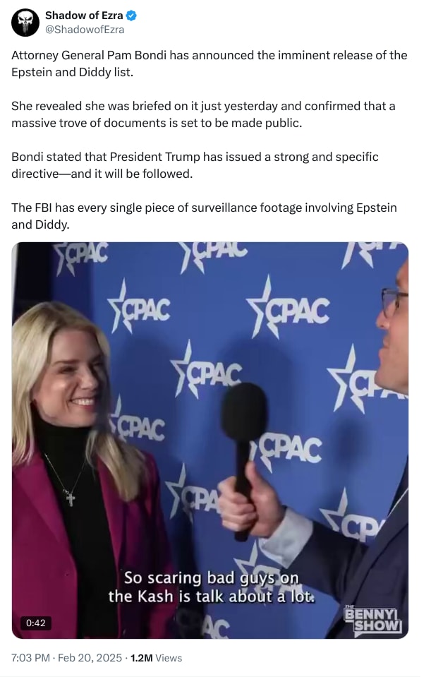 An X (Twitter) post from @ShadowofEzra - Shadow of Ezra