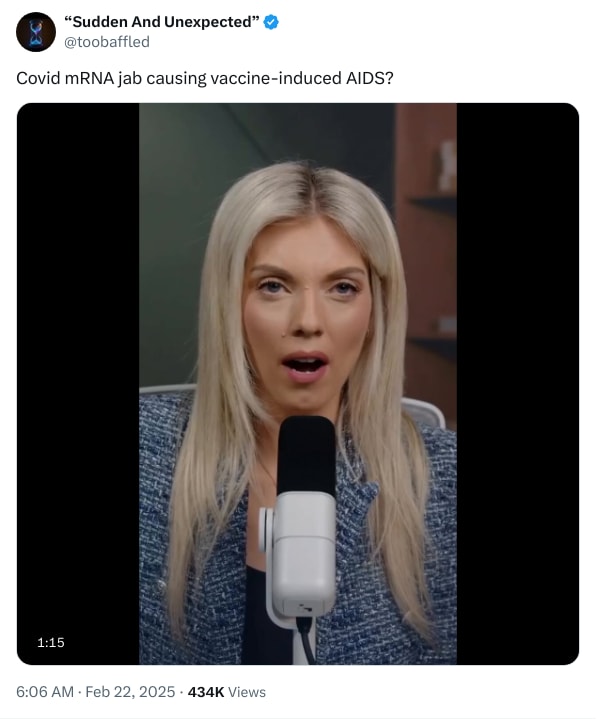 An X (Twitter) post from @toobaffled - “Sudden And Unexpected”