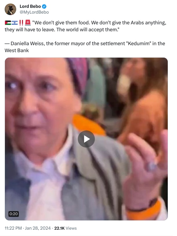 An X (Twitter) post from @MyLordBebo - Lord Bebo