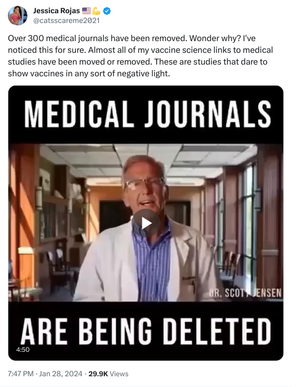 An X (Twitter) post from @catsscareme2021 - Jessica Rojas 🇺🇸💪