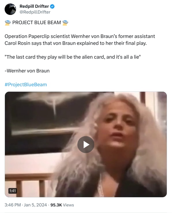 An X (Twitter) post from @RedpillDrifter - Redpill Drifter