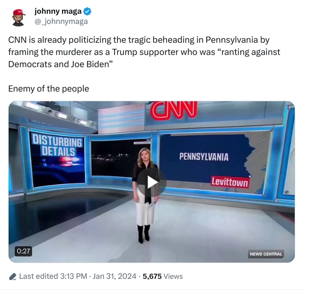 An X (Twitter) post from @_johnnymaga - johnny maga