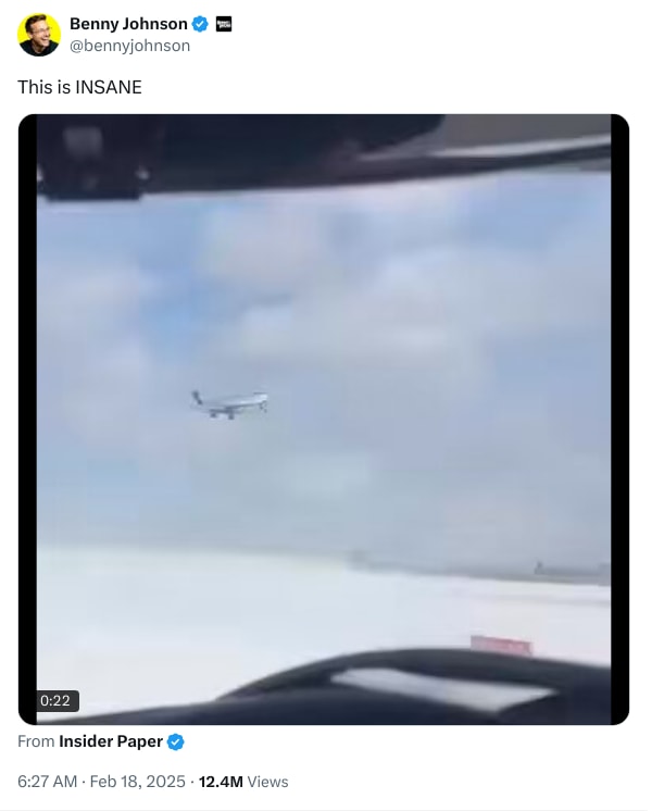 An X (Twitter) post from @bennyjohnson - Benny Johnson