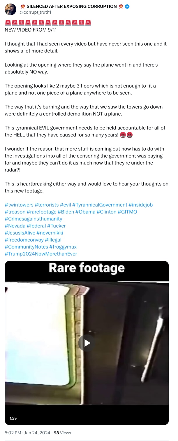 An X (Twitter) post from @corrupt_truth1 - 💥 SILENCED AFTER EXPOSING CORRUPTION 💥