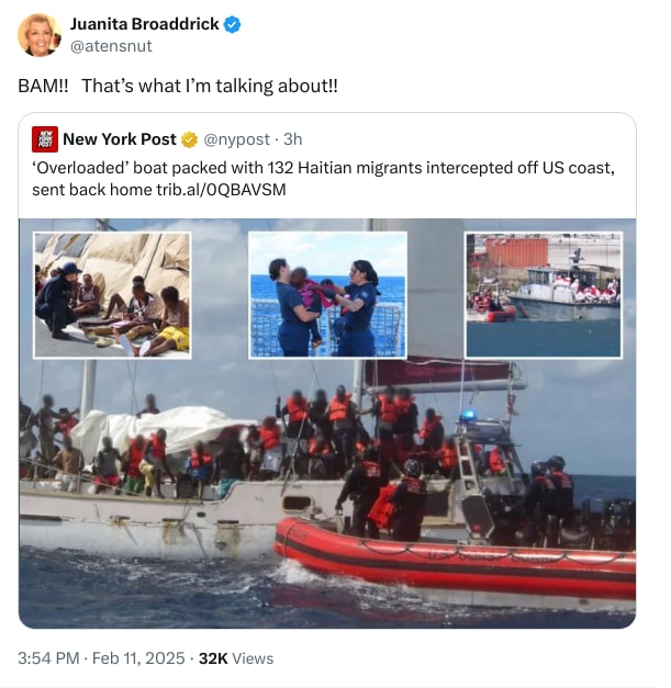 An X (Twitter) post from @atensnut - Juanita Broaddrick