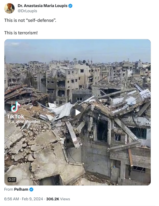 An X (Twitter) post from @DrLoupis - Dr. Anastasia Maria Loupis