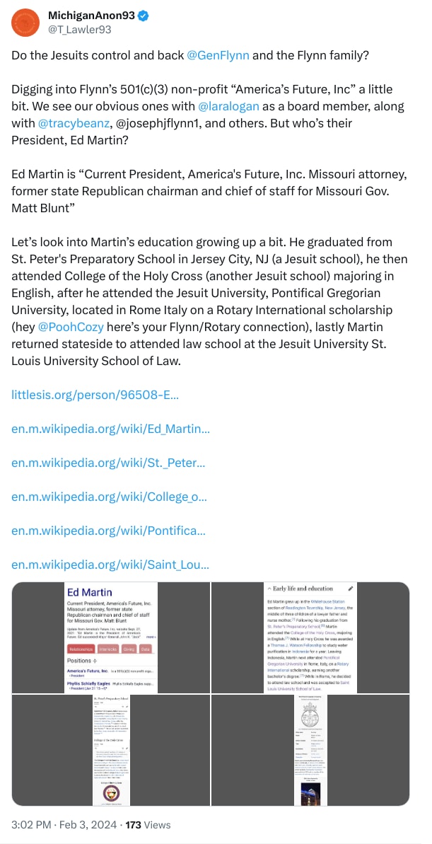 An X (Twitter) post from @T_Lawler93 - MichiganAnon93