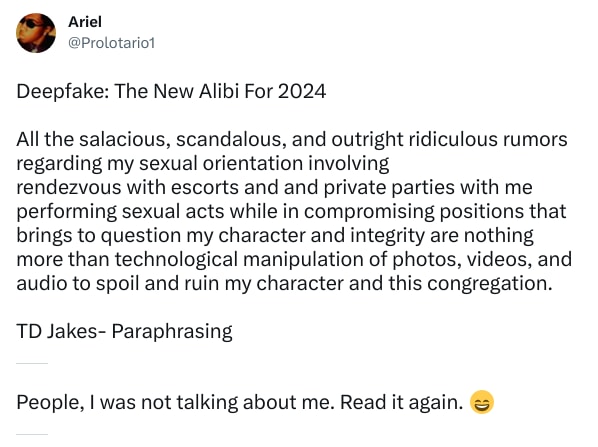 An X (Twitter) post from @Prolotario1 - Ariel