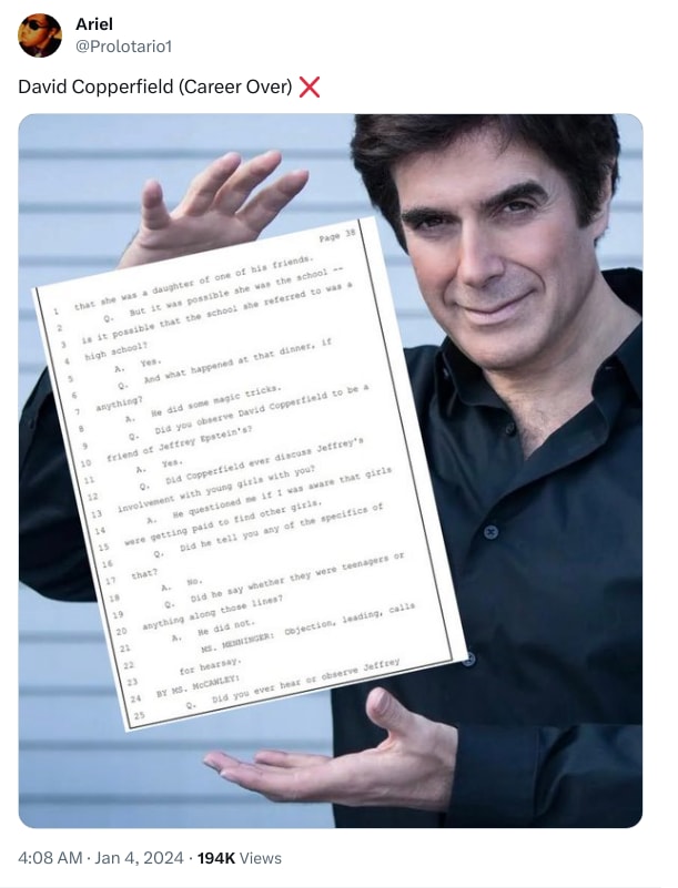 An X (Twitter) post from @Prolotario1 - Ariel