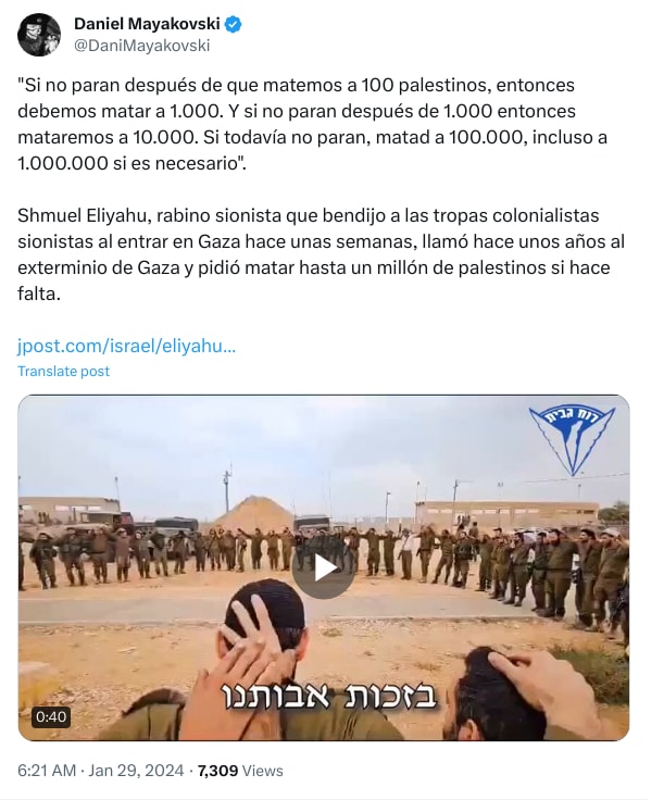 An X (Twitter) post from @DaniMayakovski - Daniel Mayakovski