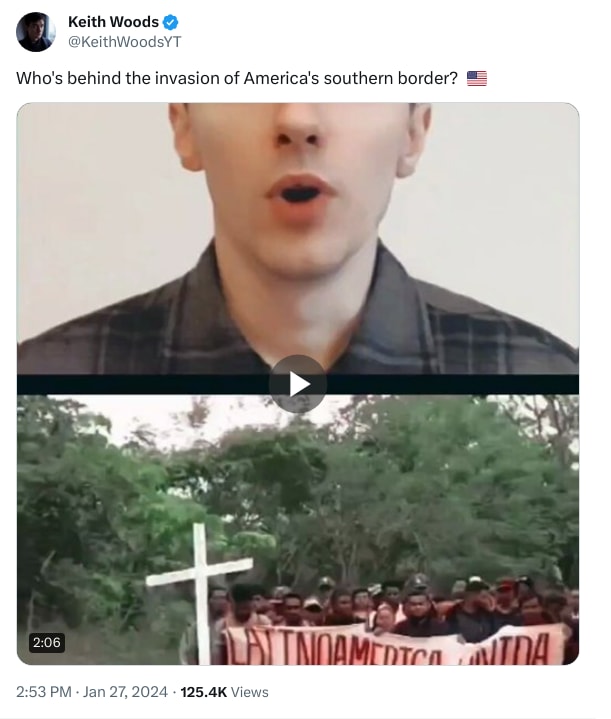 An X (Twitter) post from @KeithWoodsYT - Keith Woods