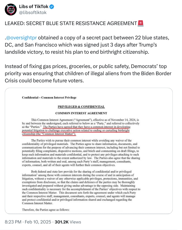 An X (Twitter) post from @libsoftiktok - Libs of TikTok