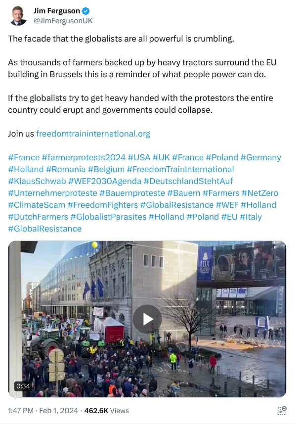 An X (Twitter) post from @JimFergusonUK - Jim Ferguson