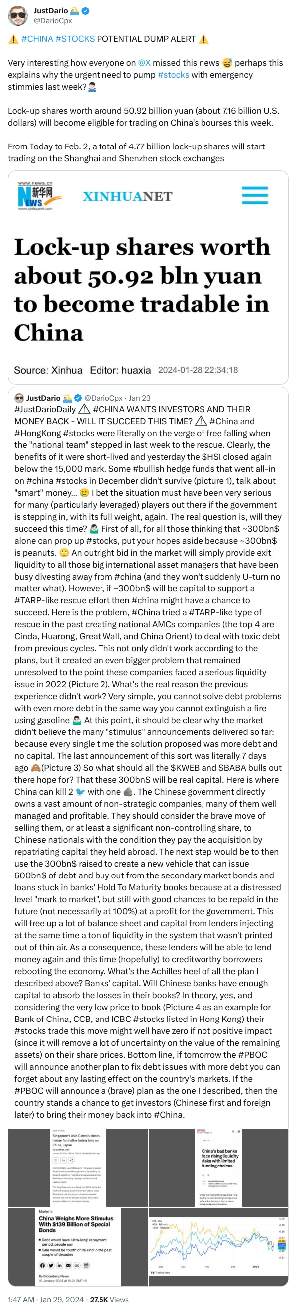 An X (Twitter) post from @DarioCpx - JustDario 🏊‍♂️