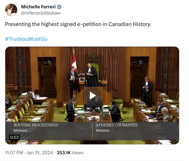 An X (Twitter) post from @mferreriptbokaw - Michelle Ferreri