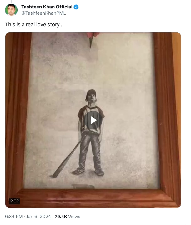 An X (Twitter) post from @TashfeenKhanPML - Tashfeen Khan Official