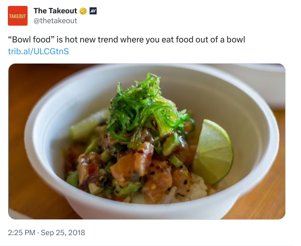 An X (Twitter) post from @thetakeout - The Takeout