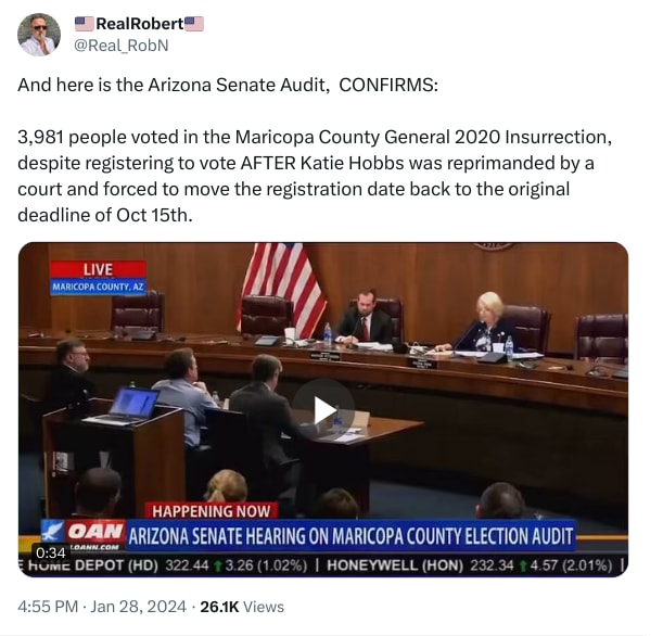 An X (Twitter) post from @Real_RobN - 🇺🇸RealRobert🇺🇸