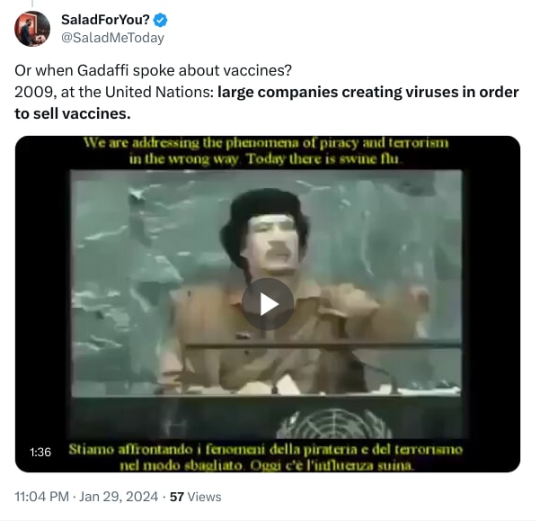 An X (Twitter) post from @SaladMeToday - SaladForYou?