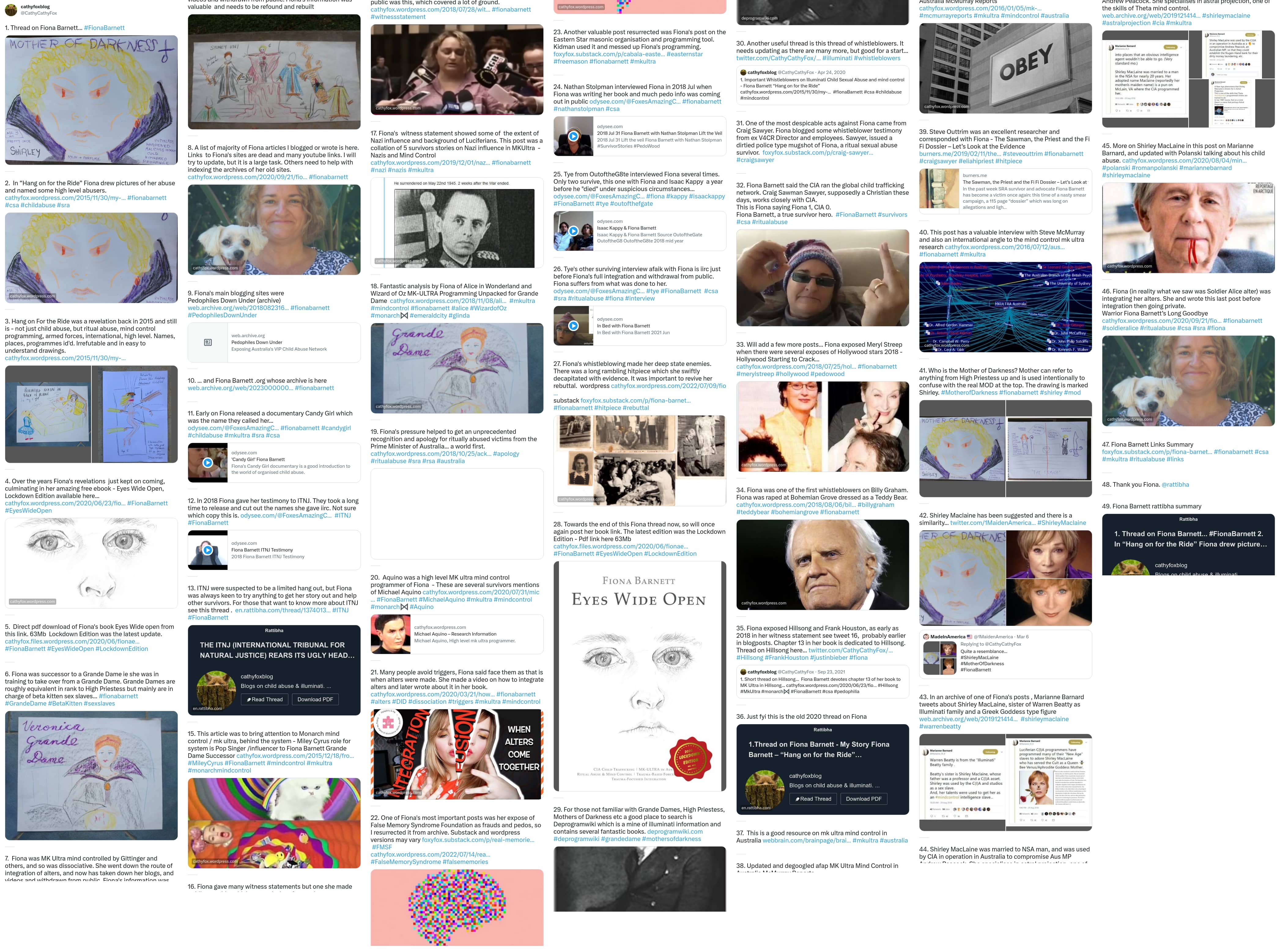 An X (Twitter) post from @CathyCathyFox - cathyfoxblog