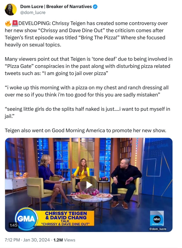 An X (Twitter) post from @dom_lucre - Dom Lucre | Breaker of Narratives