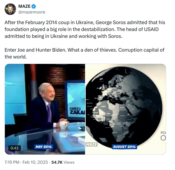An X (Twitter) post from @mazemoore - MAZE
