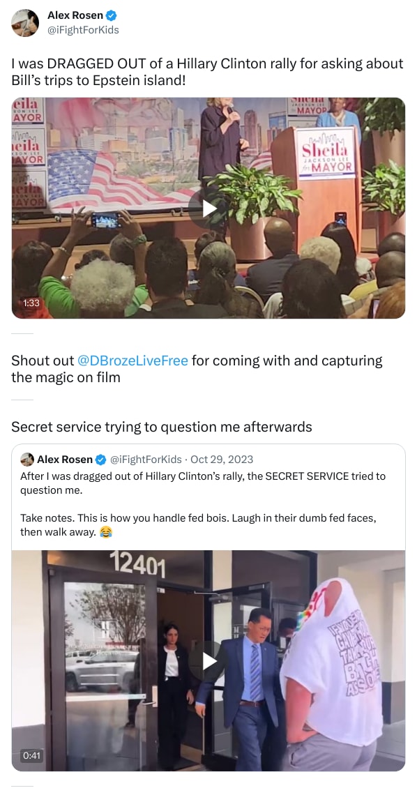 An X (Twitter) post from @iFightForKids - Alex Rosen