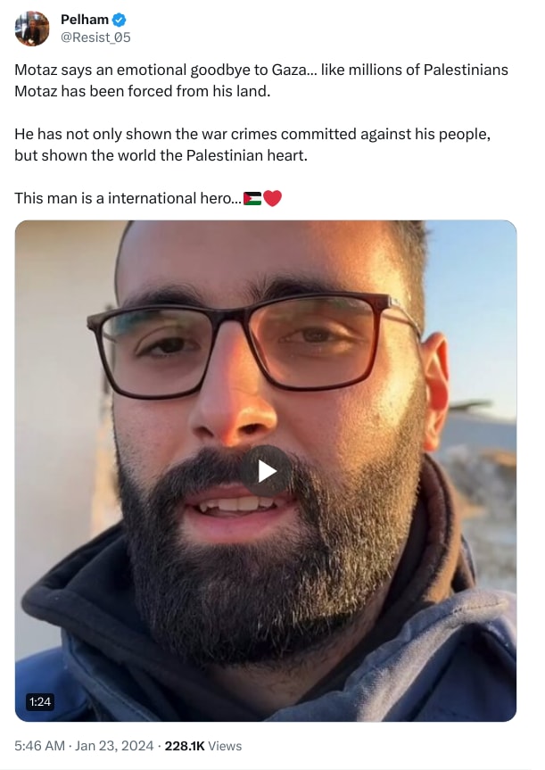 An X (Twitter) post from @Resist_05 - Pelham